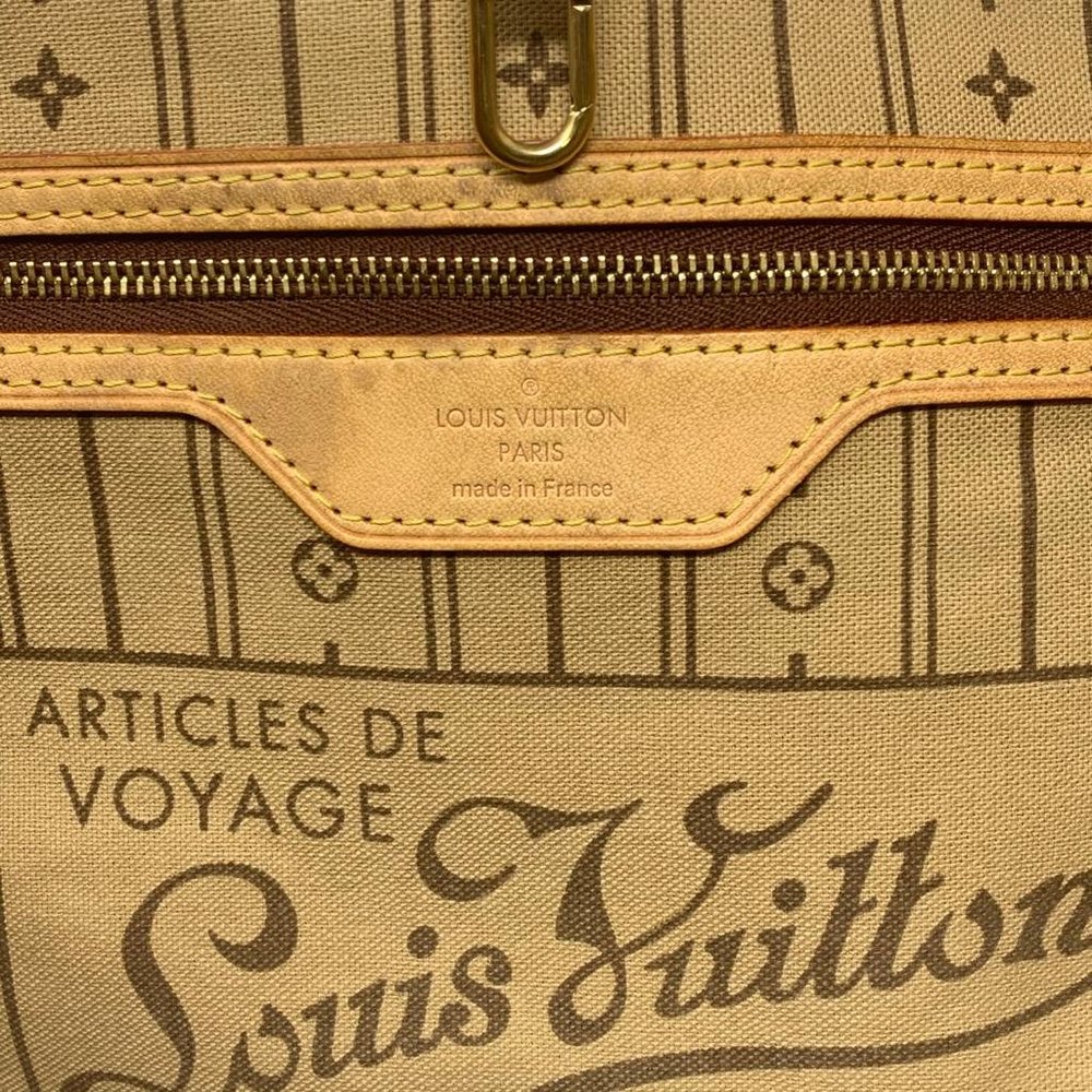 AUTH LOUIS VUITTON MONOGRAM NEVERFULL MM TOTE BAG - Picture 14 of 16